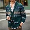 Men's Vintage Ethnic Lapel Knitwear Cardigan Jacket sold by Shopnova