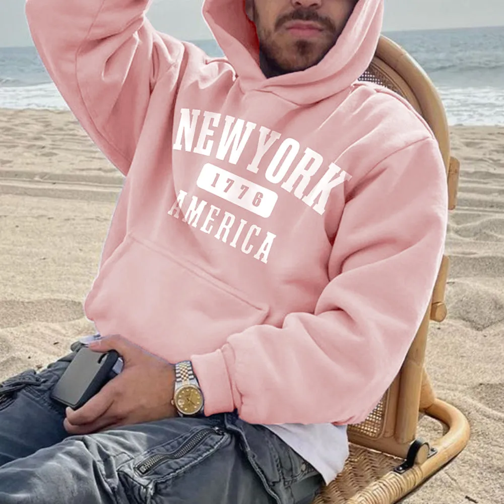 New York 1776 Men's Fashion Hoodie Sweatshirt sold by Shopnova product image thumbnail 2