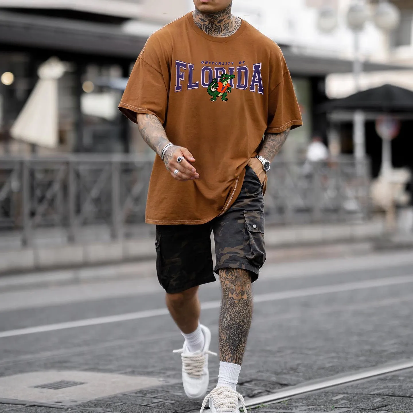 University of Florida Men's Stylish Summer T-shirts sold by Shopnova product image thumbnail 4