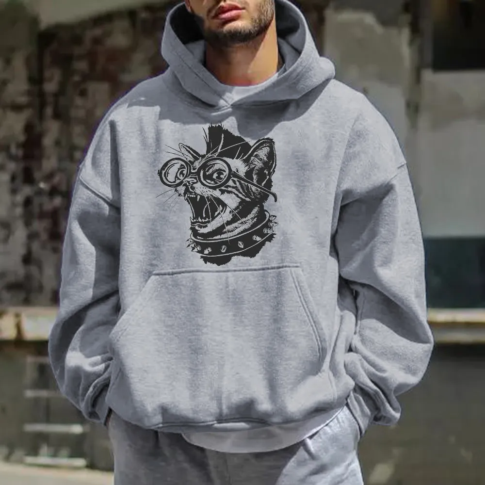 Graphic Print Casual Men's Hoodie Sweatshirt sold by Shopnova