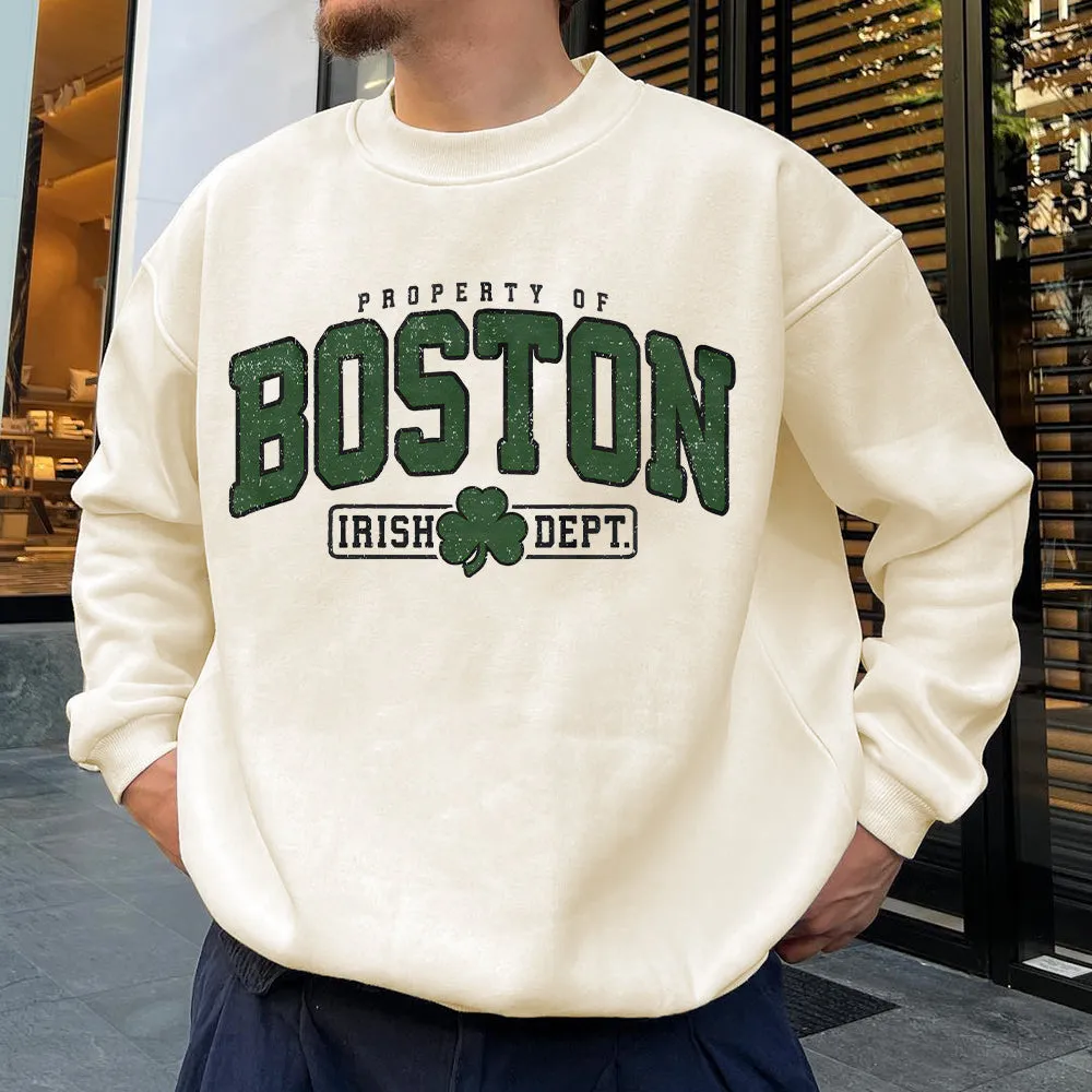 Boston Men's Fashion Streetwear Sweatshirts sold by Shopnova product image thumbnail 2