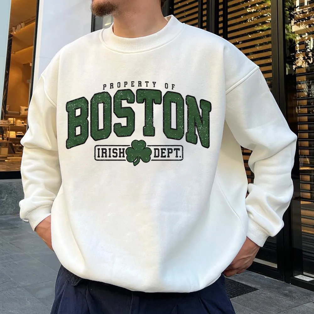 Boston Men's Fashion Streetwear Sweatshirts sold by Shopnova