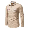 Casual Solid Color Printed Shirt sold by Shopnova