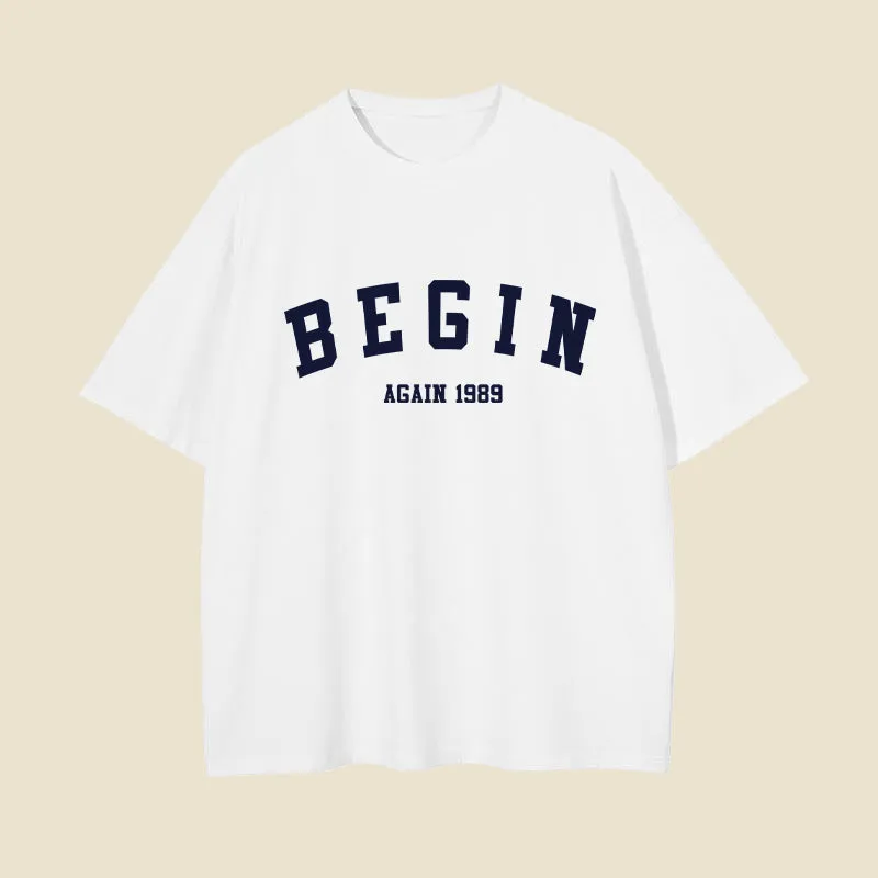 Begin Again Men's Casual T-Shirt sold by Shopnova product image thumbnail 4