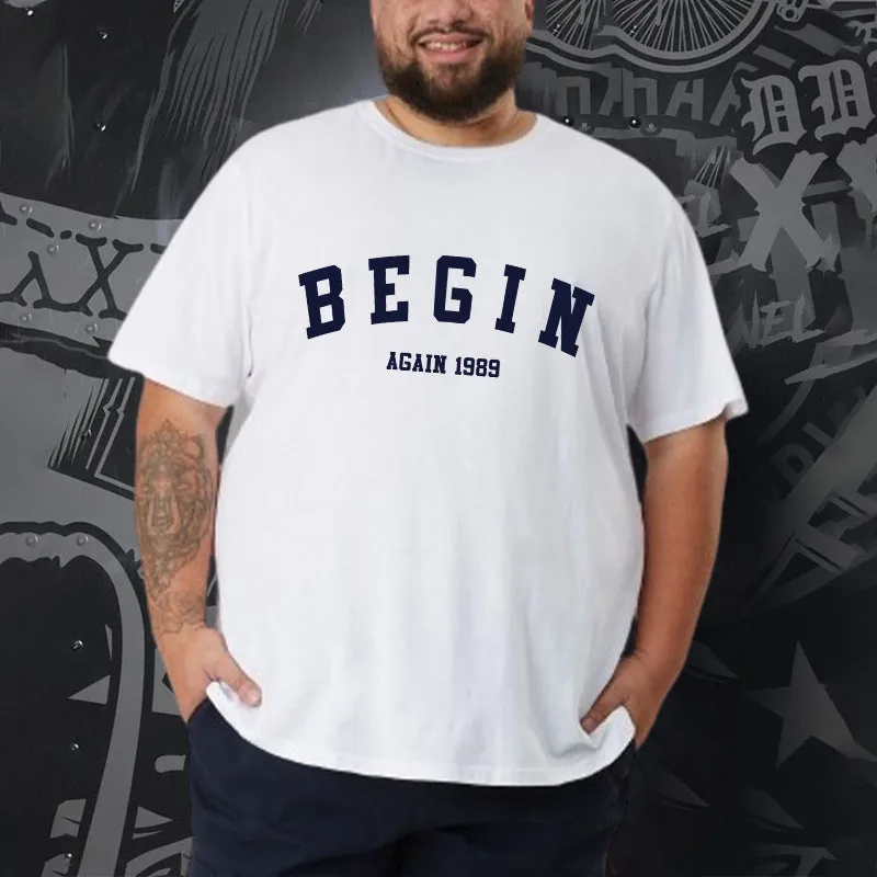 Begin Again Men's Casual T-Shirt sold by Shopnova product image thumbnail 3