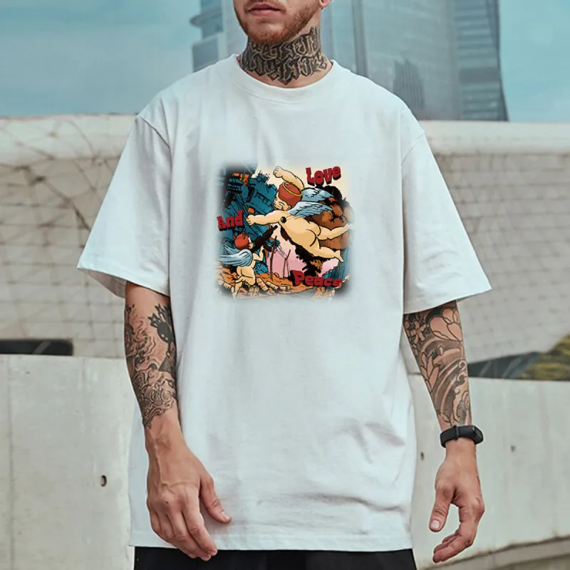 ACE2™ Love And Peace Men's T-shirts sold by Shopnova