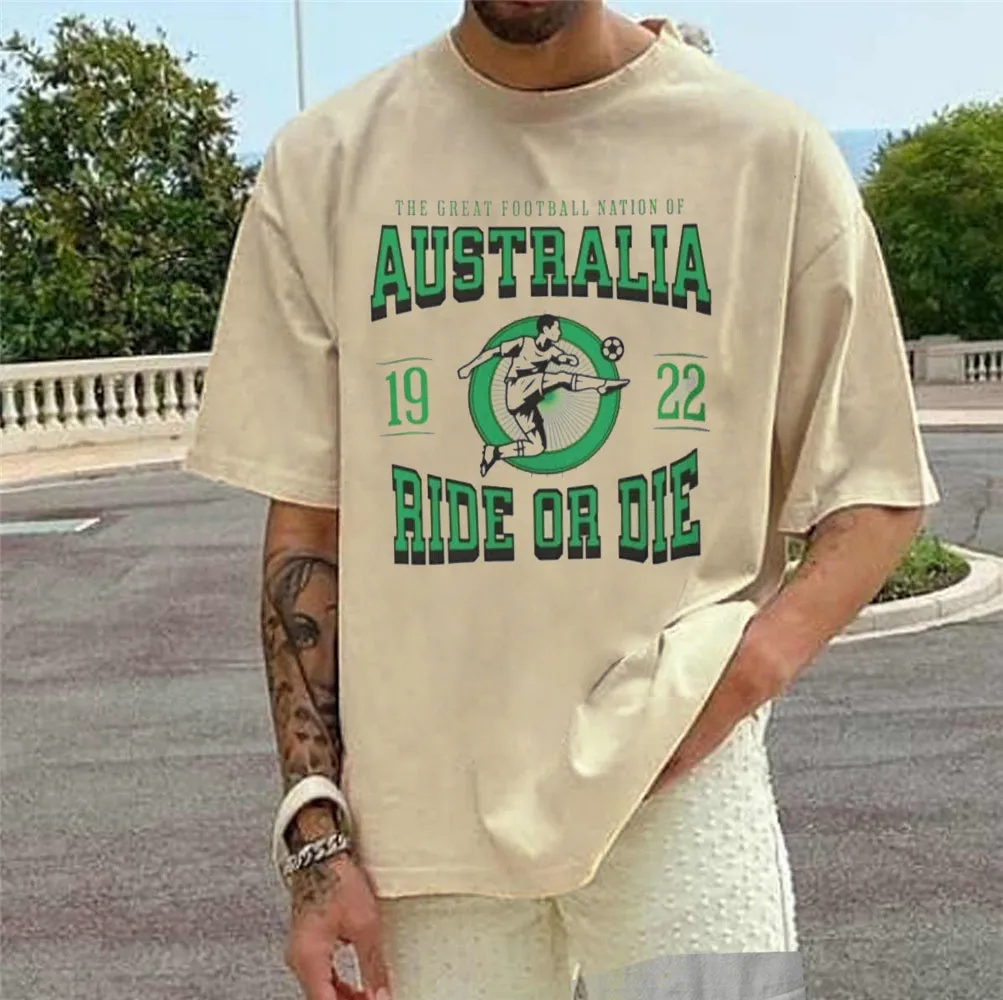 Ride or Die Men's Soccer Printed Shorts Sleeve T-shirts sold by Shopnova