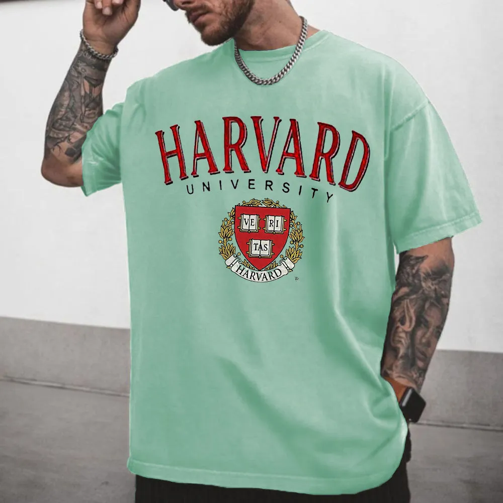 HARVARD Graphic Print Men's Casual T-Shirt sold by Shopnova