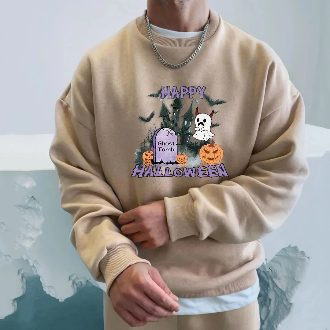 NOVAROPA™ Halloween Graphics Casual Men's Sweatshirt sold by Shopnova