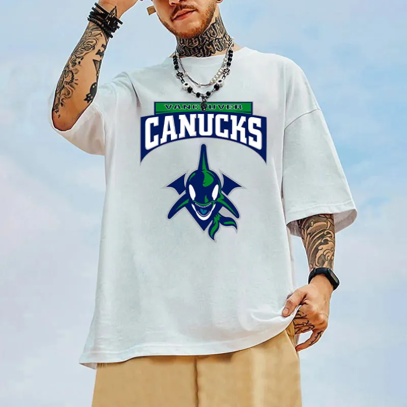 Vancouver Canucks Men's Cotton T-shirt sold by Shopnova