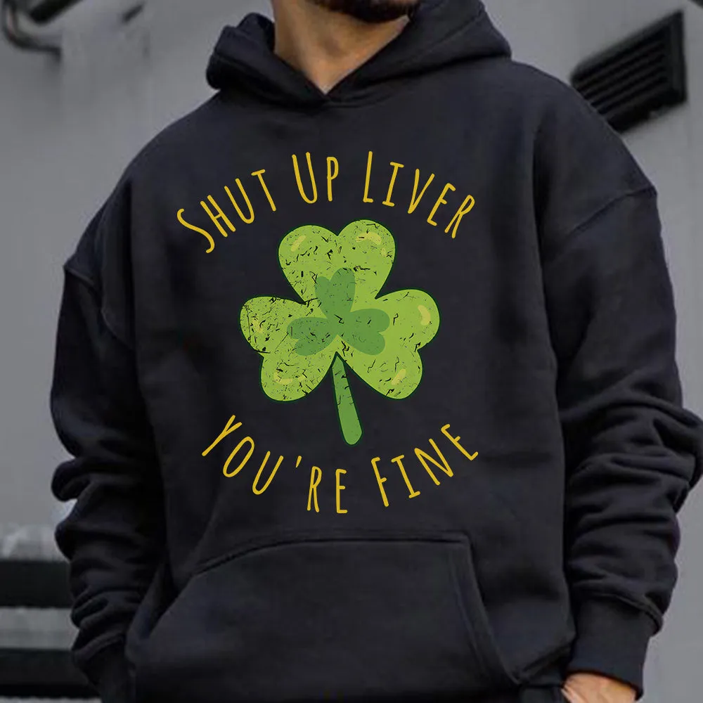 Shut up Liver, You will Fine Men's Casual Hoodies sold by Shopnova product image thumbnail 2