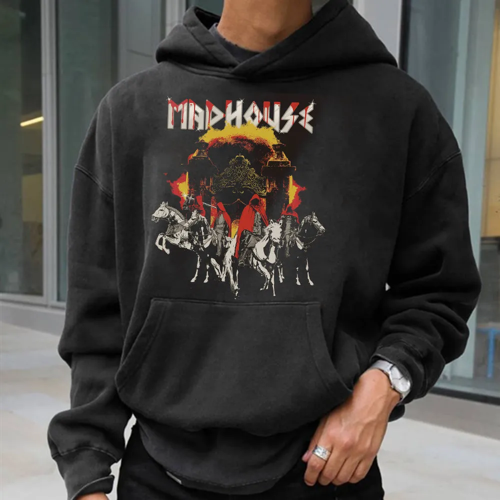 Graphic Print Casual Men's Hoodie Sweatshirt sold by Shopnova
