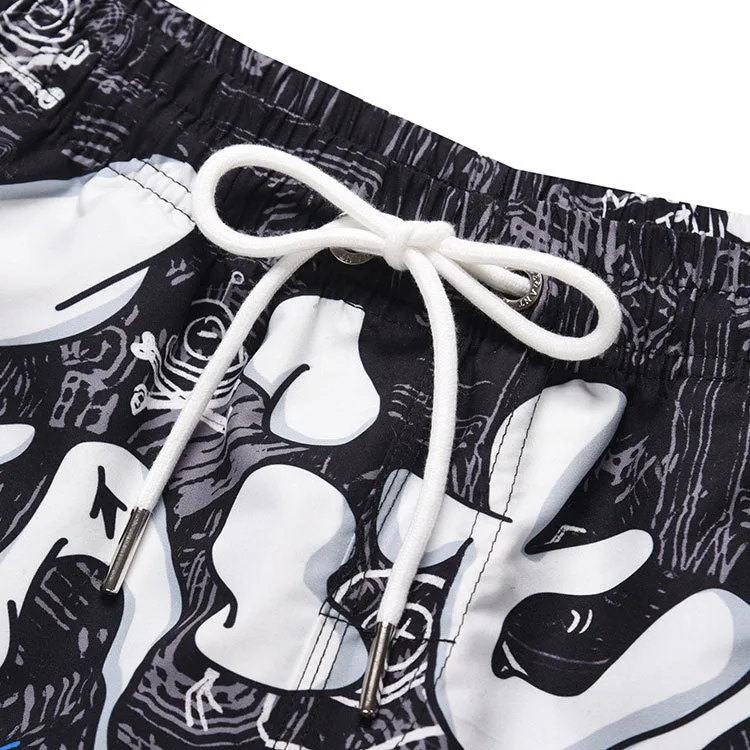 Men's beach pants loose casual cartoon printed shorts sold by Shopnova product image thumbnail 3