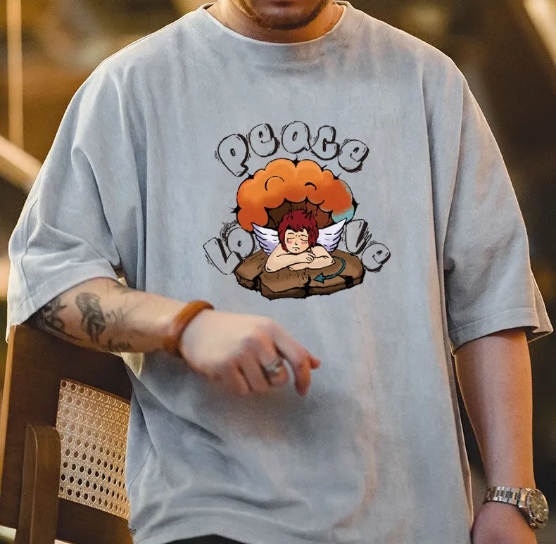 ACE2™ Love And Peace Men's T-shirts sold by Shopnova