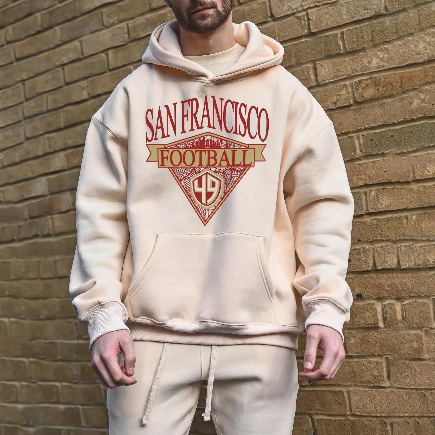 Clearance-San Francisco 49ers Football Men's Hoodies-L sold by Shopnova product image thumbnail 2