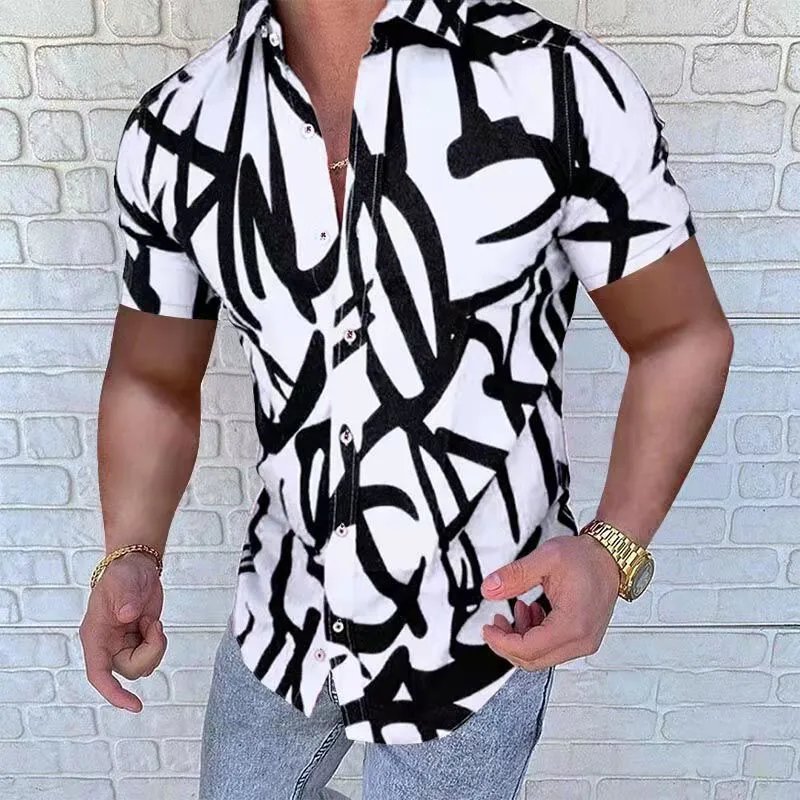 Men's Short Sleeve Button Down Shirt sold by Shopnova