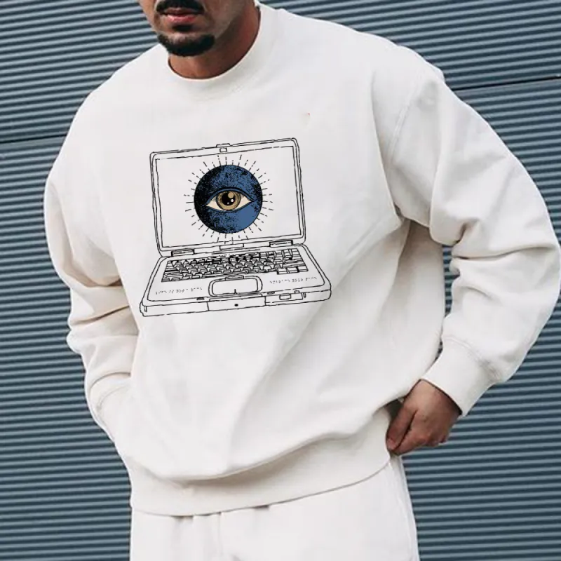 Clearance-ACE2™ Rest Your Eyes Men's Sweatshirts-L sold by Shopnova