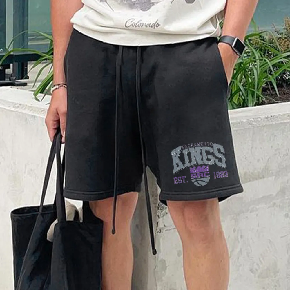 Sacramento Kings Men's Casual Drawstring Shorts sold by Shopnova