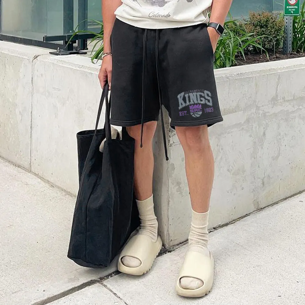 Sacramento Kings Men's Casual Drawstring Shorts sold by Shopnova product image thumbnail 2