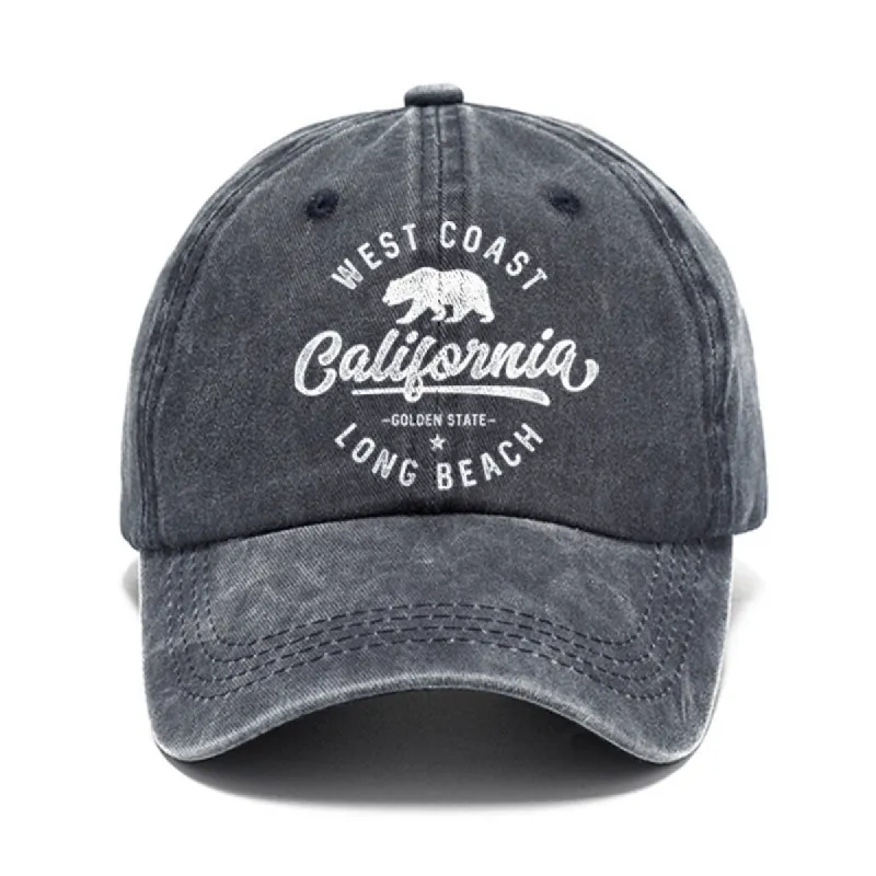California Vintage Distressed Embroidered Cap sold by Shopnova