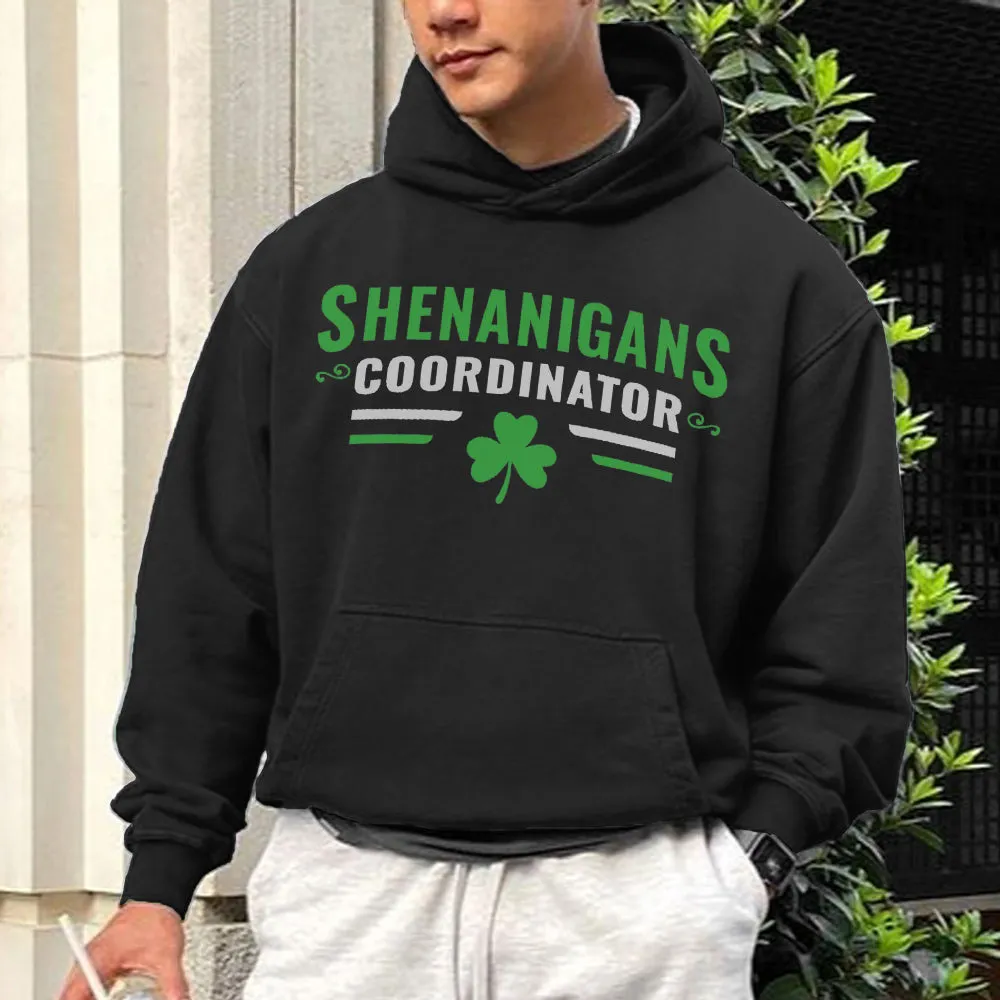 Shenanigans Coordinator Men's Fleeced Hoodies sold by Shopnova