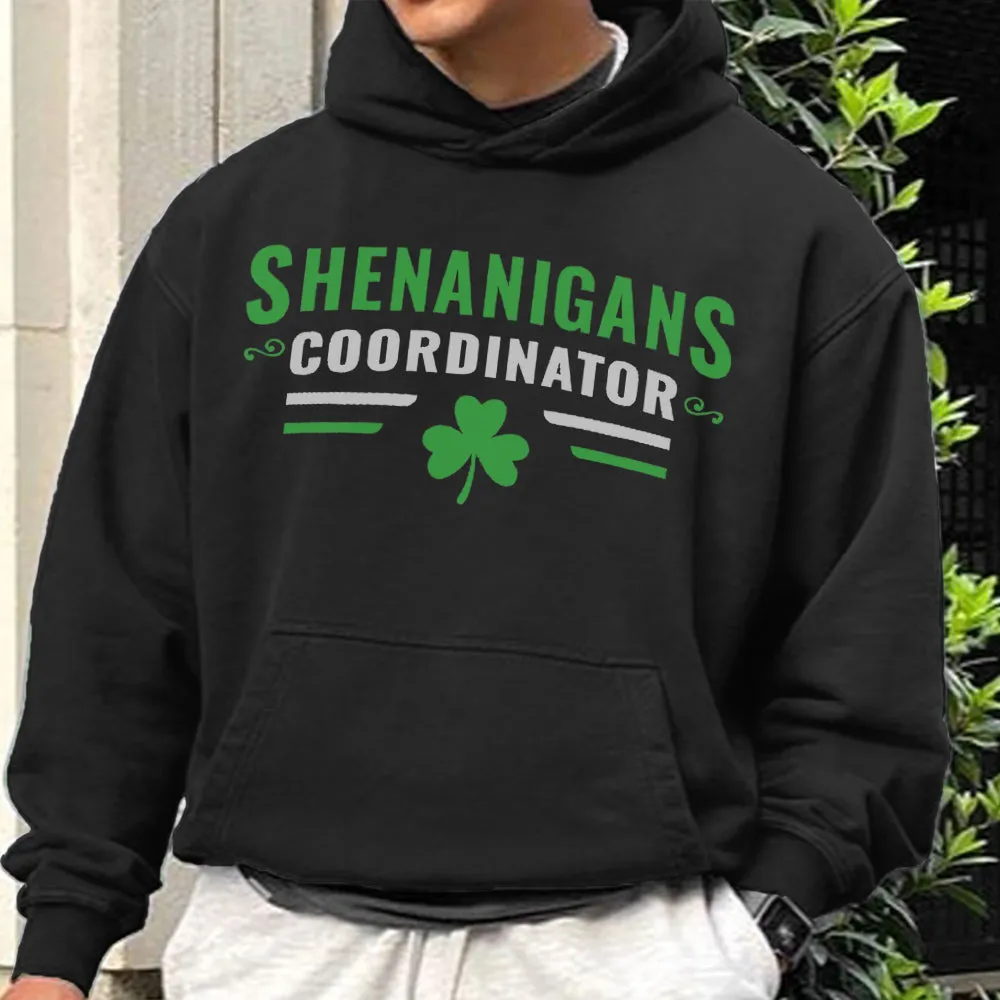 Shenanigans Coordinator Men's Fleeced Hoodies sold by Shopnova product image thumbnail 2