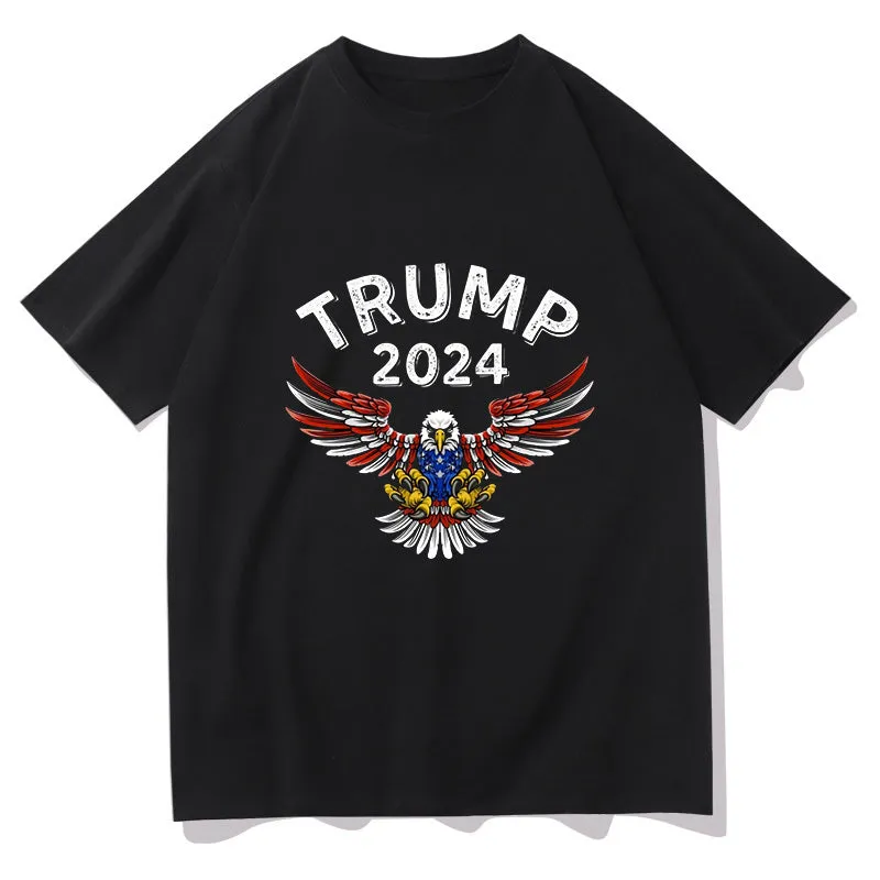 American Eagle Trump 2024 Men's Black T-shirt sold by Shopnova product image thumbnail 2