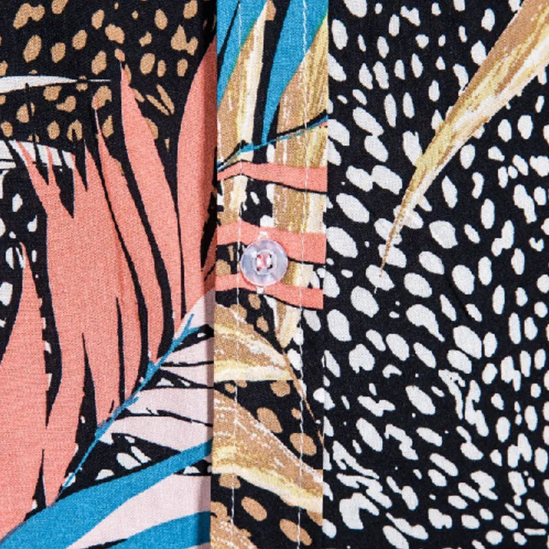 Cotton And Linen Printed Pocket Button-down Shirt sold by Shopnova product image thumbnail 3