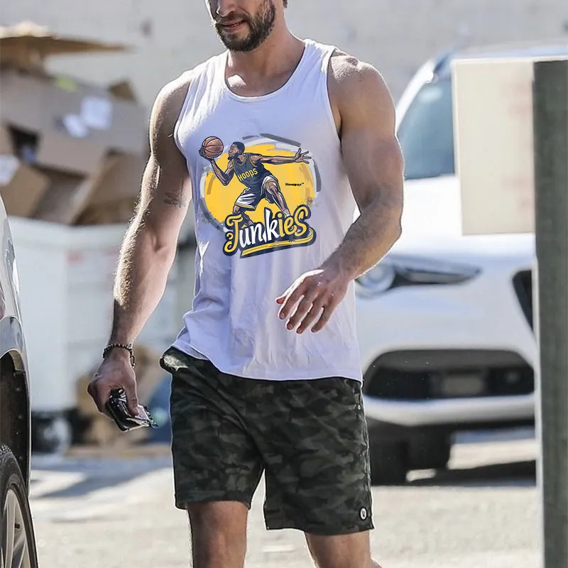 Hoops Junkie Basketball Player Men's Tank Top-A sold by Shopnova