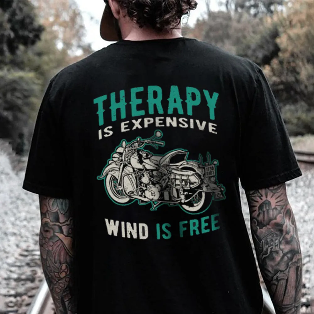 Motorcycle Alphabet Graphic Print Men's T-Shirt sold by Shopnova product image thumbnail 2