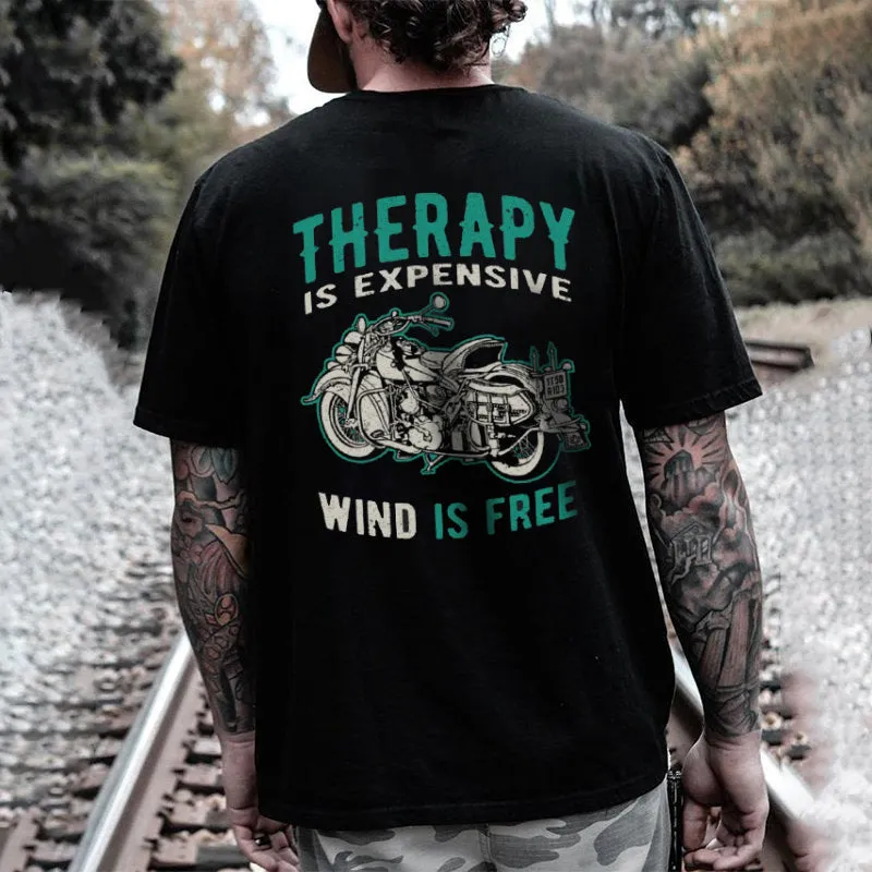 Motorcycle Alphabet Graphic Print Men's T-Shirt sold by Shopnova