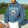 Yosemite Print Men's Casual Loose Fit Pullover Hoodie sold by Shopnova