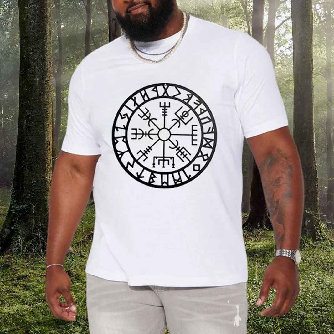 Viking Runes Men's Retro Graphic T-shirt sold by Shopnova product image thumbnail 2