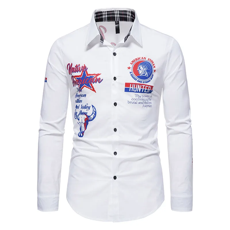 Casual Solid Color Printed Shirt sold by Shopnova product image thumbnail 4