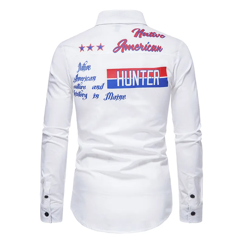 Casual Solid Color Printed Shirt sold by Shopnova product image thumbnail 5