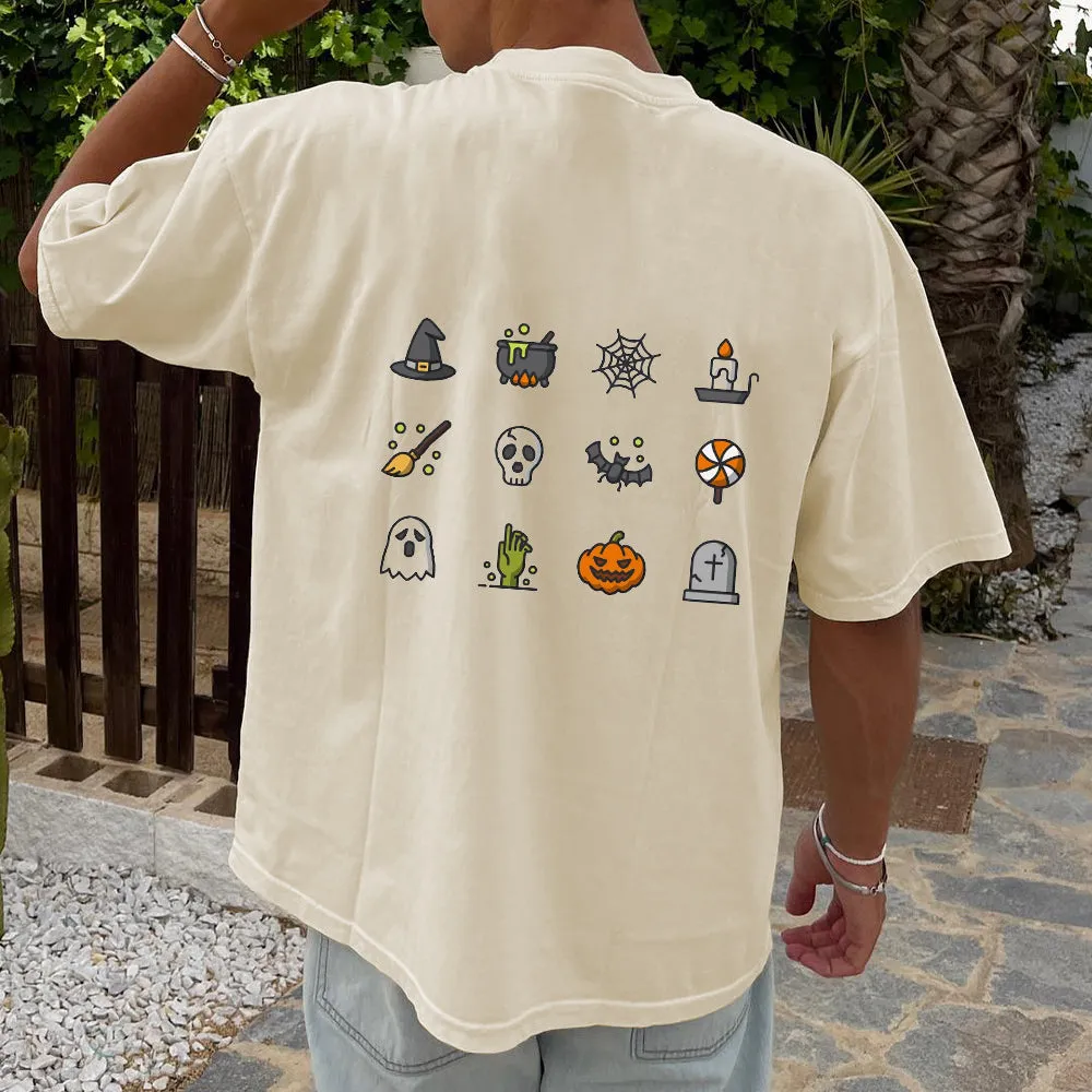 Halloween-inspired Iconic Prints Cotton Tee 230GSM sold by Shopnova product image thumbnail 4