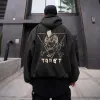 Skull Graphic Print Casual Men's Hoodie Sweatshirt sold by Shopnova
