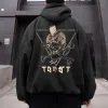 Skull Graphic Print Casual Men's Hoodie Sweatshirt sold by Shopnova