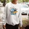 Dog Surfing Graphic Print Men's Sweatshirt sold by Shopnova