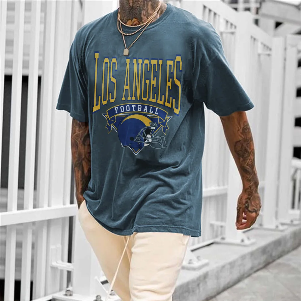 Los Angeles Soccer Men's Short Sleeve T-Shirts sold by Shopnova