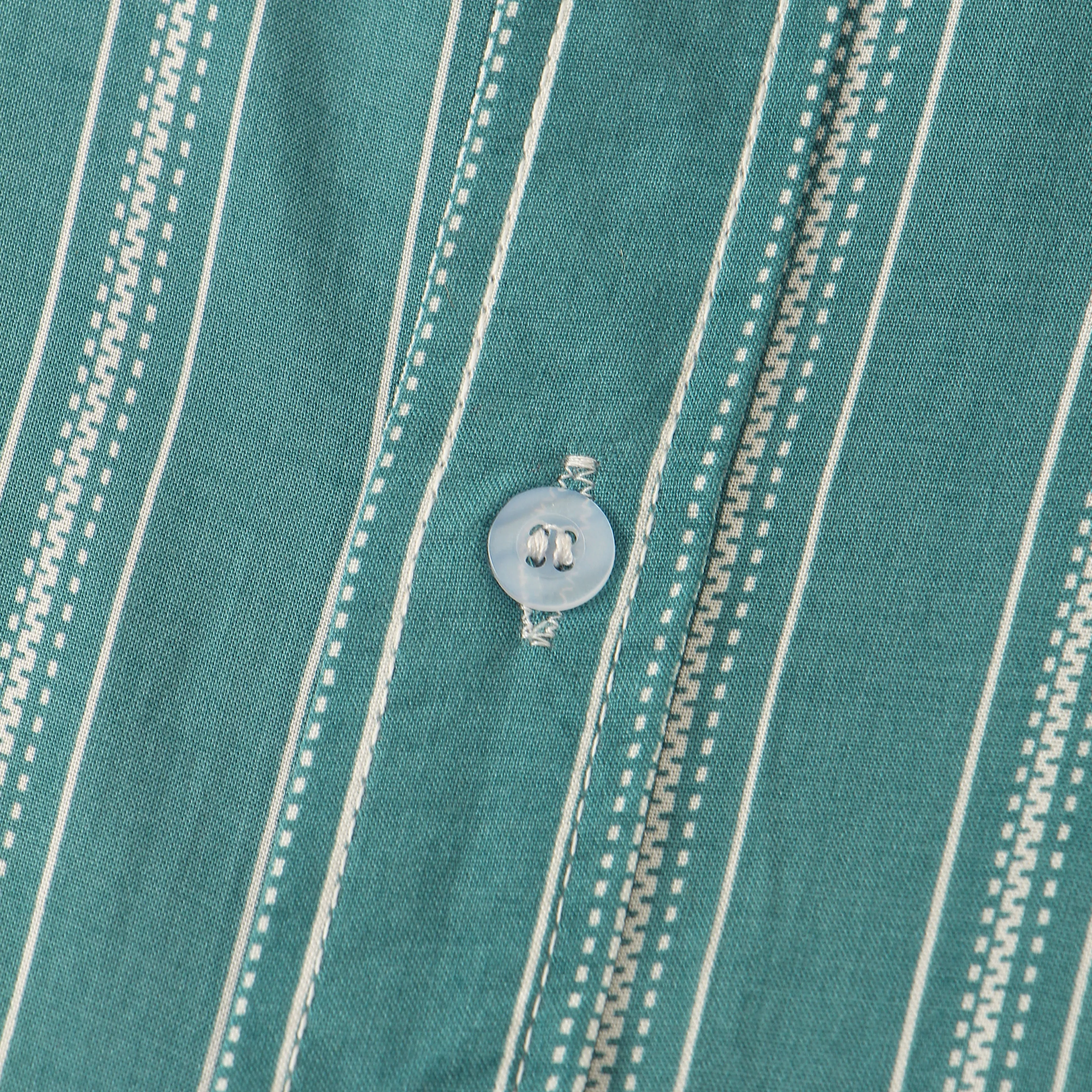 Fashion Stripe Print Lapel Button Short Sleeve Shirt sold by Shopnova product image thumbnail 4