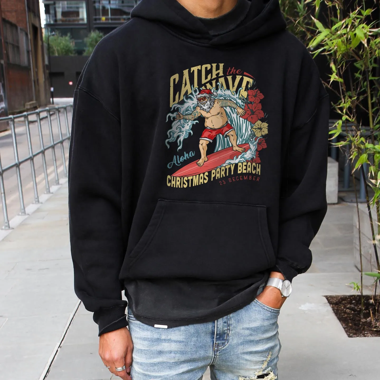 Christmas Party Men's Funny Oversized Hoodies sold by Shopnova