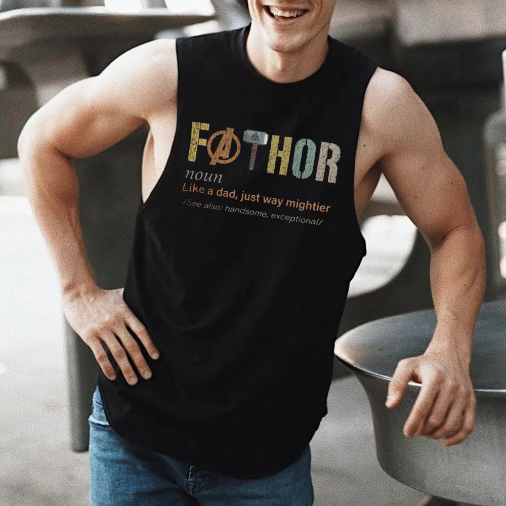 Father's Day Letter Graphic Print Casual Men's Tank Top sold by Shopnova