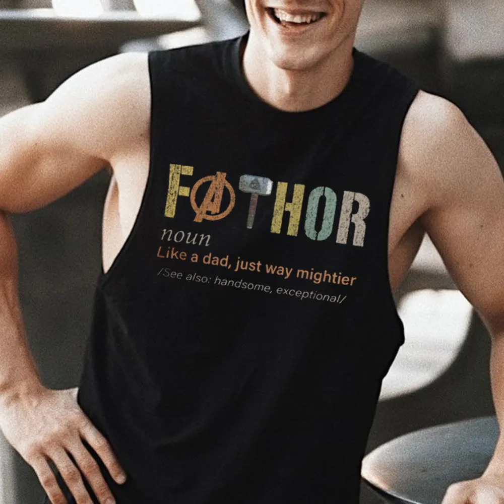 Father's Day Letter Graphic Print Casual Men's Tank Top sold by Shopnova product image thumbnail 2