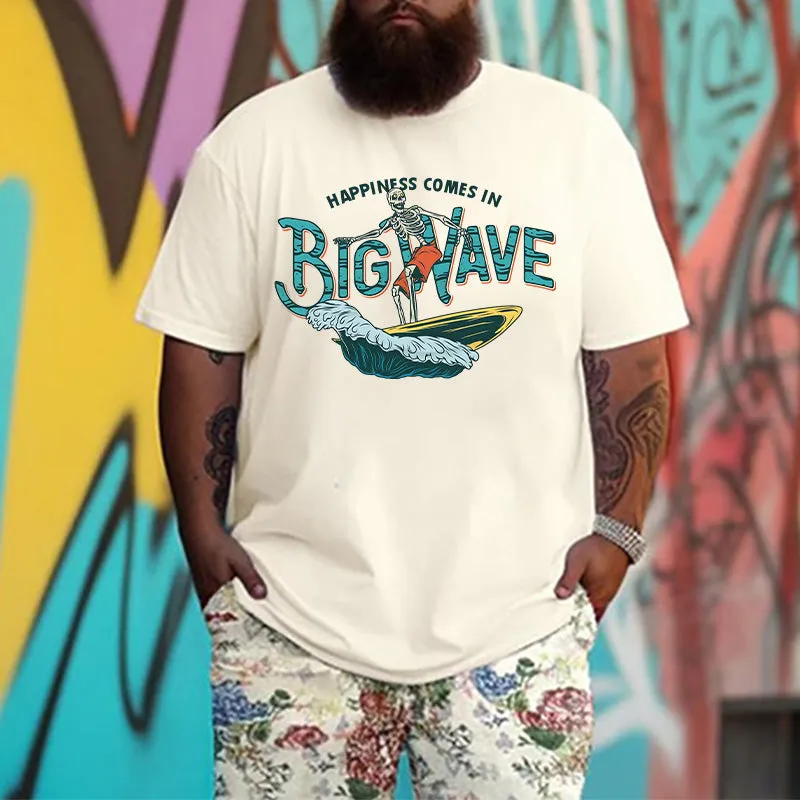 Men's Skeleton Surfer Endless Wave Tee sold by Shopnova product image thumbnail 2