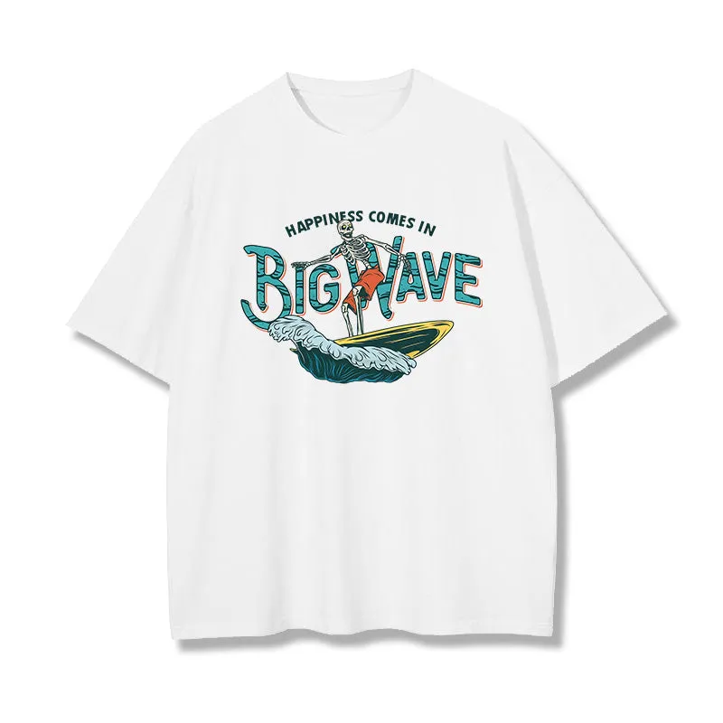 Men's Skeleton Surfer Endless Wave Tee sold by Shopnova product image thumbnail 4