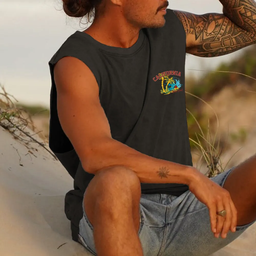 NOVAROPA™ California West Coast Men's Beach Tank Top-B sold by Shopnova product image thumbnail 3