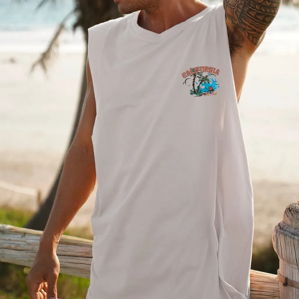 NOVAROPA™ California West Coast Men's Beach Tank Top-B sold by Shopnova product image thumbnail 2