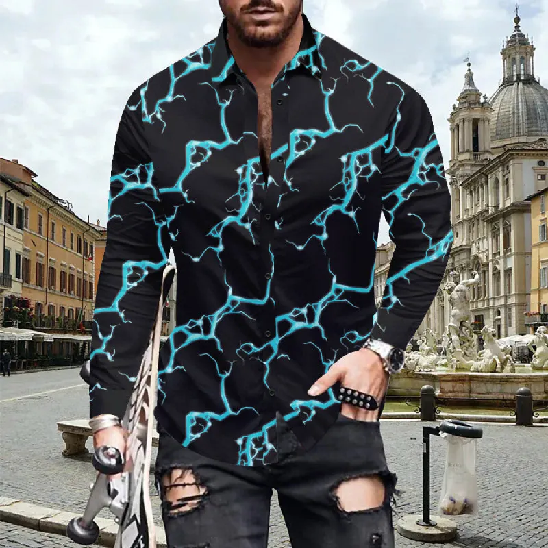Casual Long-sleeved Printed Shirt sold by Shopnova