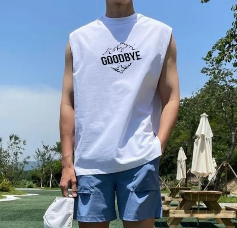 Goodbye Men's Casual Tank Top-B sold by Shopnova